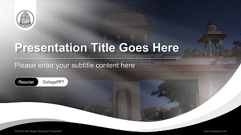 Janardan Rai Nagar Rajasthan Vidyapeeth Lecture Sharing and Networking Event PPT Template