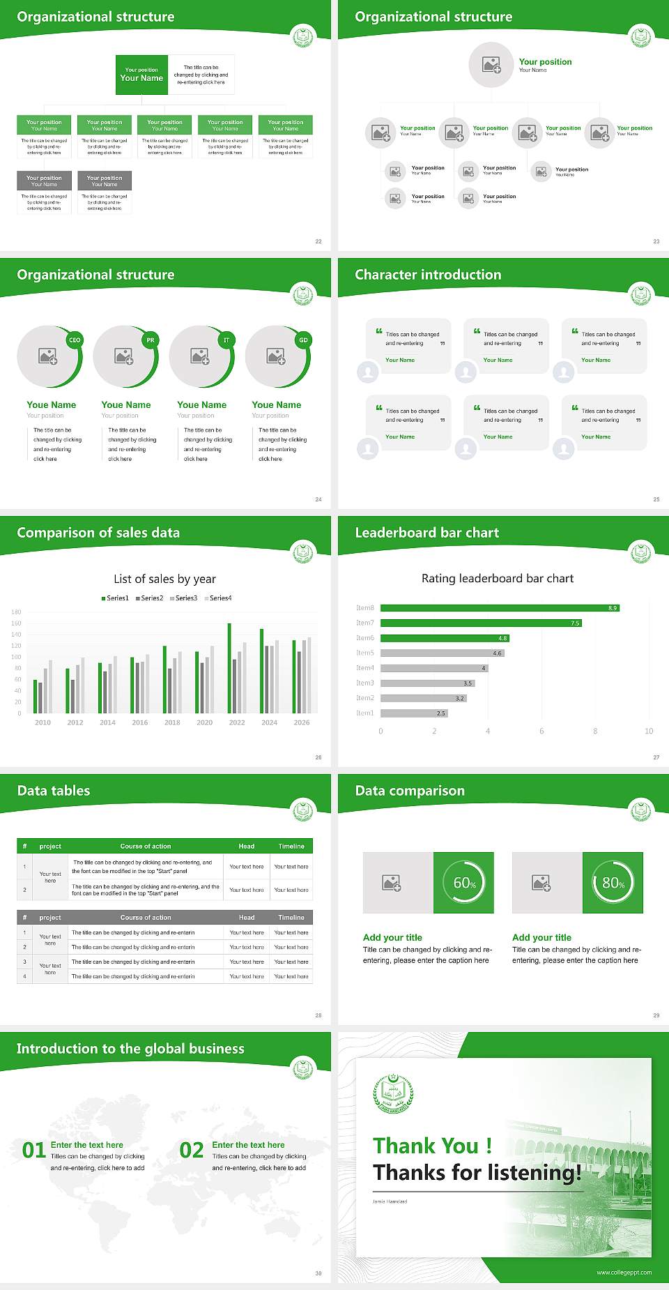 Jamia Hamdard Academic Presentation/Research Findings Report PPT Template4:3 ratio PPT effect preview image4
