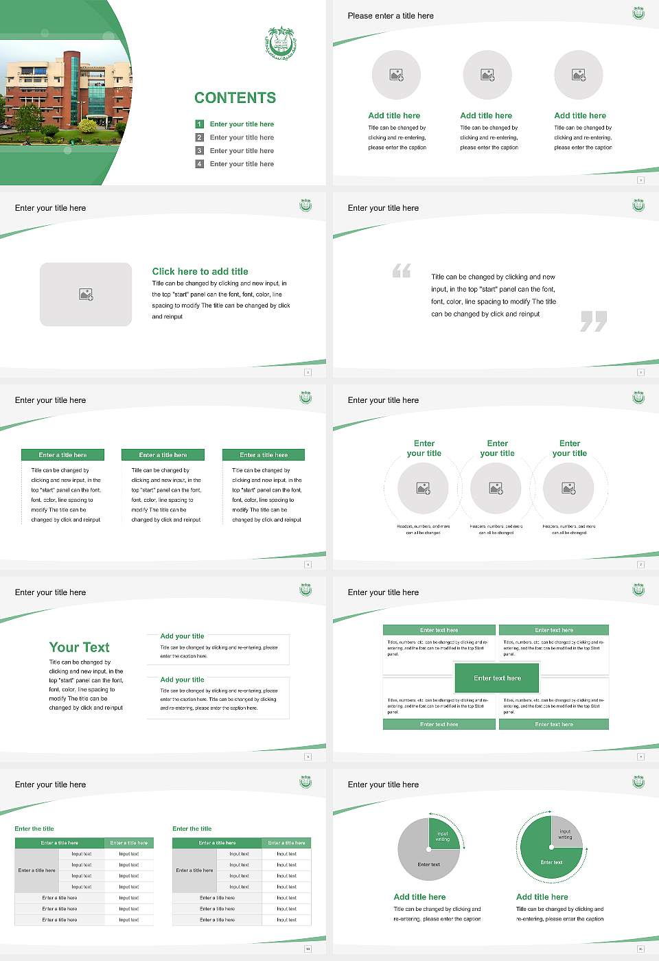 Jamia Millia Islamia University Course/Courseware Creation PPT Template16:9 ratio PPT effect preview image2