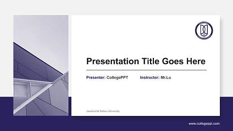 Jawaharlal Nehru University General PPT Template
