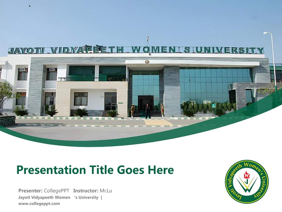 Jayoti Vidyapeeth Women ‘s University Course/Courseware Creation PPT Template4:3 ratio PPT effect preview image5