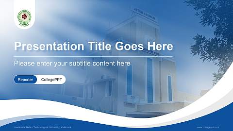 Jawaharlal Nehru Technological University, Kakinada Lecture Sharing and Networking Event PPT Template