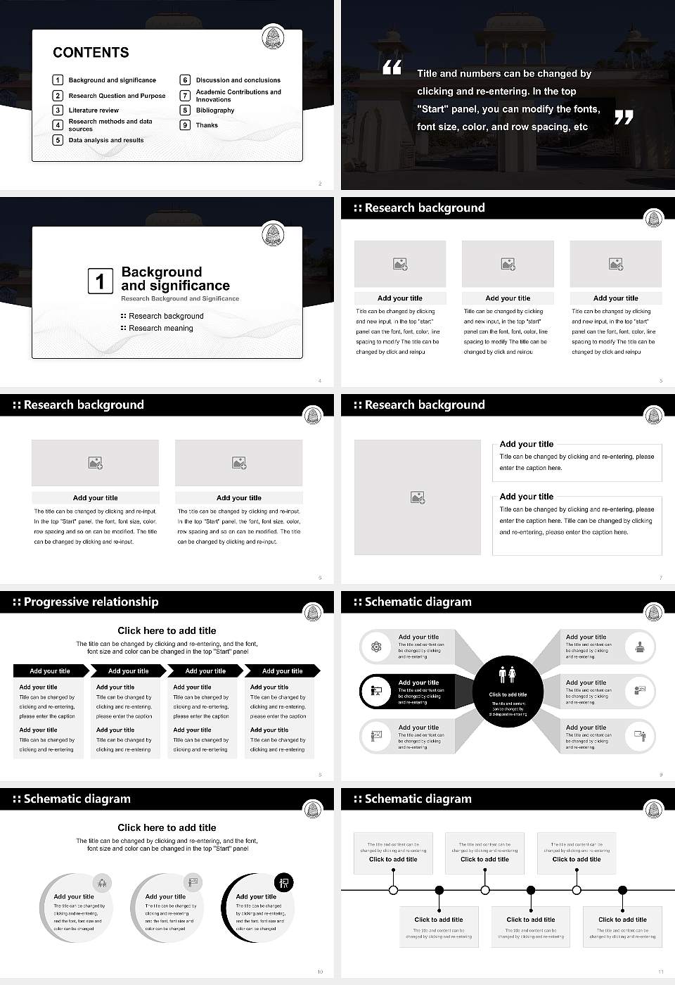 Janardan Rai Nagar Rajasthan Vidyapeeth Graduation Thesis Defense PPT Template16:9 ratio PPT effect preview image2