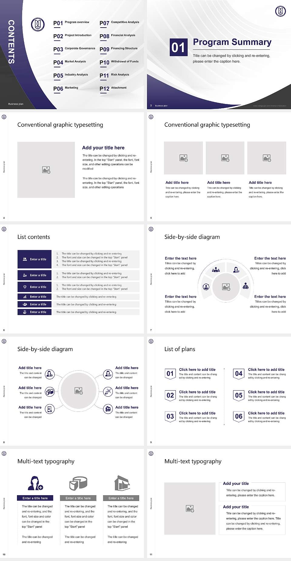 Jawaharlal Nehru University Competition/Entrepreneurship Contest PPT Template4:3 ratio PPT effect preview image2