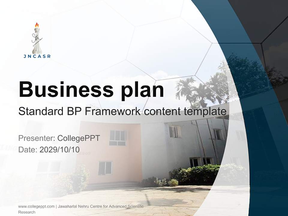 Jawaharlal Nehru Centre for Advanced Scientific Research Competition/Entrepreneurship Contest PPT Template4:3 ratio PPT effect preview image9