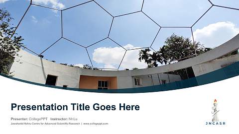 Jawaharlal Nehru Centre for Advanced Scientific Research Course/Courseware Creation PPT Template