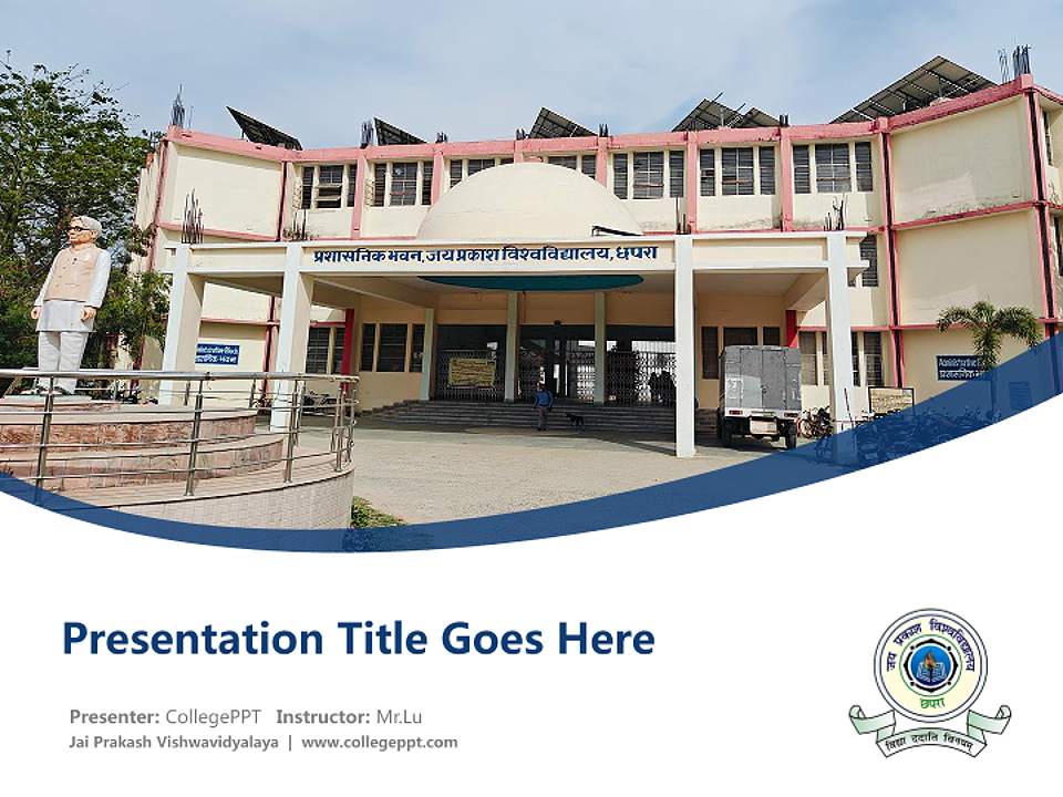 Jai Prakash Vishwavidyalaya Course/Courseware Creation PPT Template4:3 ratio PPT effect preview image5
