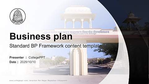 Janardan Rai Nagar Rajasthan Vidyapeeth Competition/Entrepreneurship Contest PPT Template