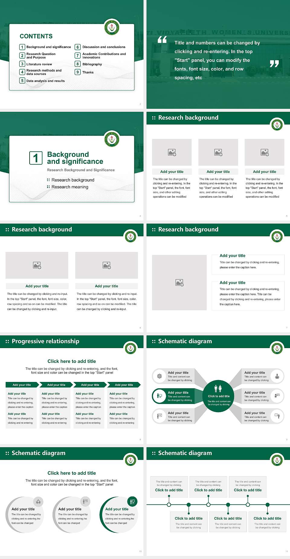 Jayoti Vidyapeeth Women ‘s University Graduation Thesis Defense PPT Template4:3 ratio PPT effect preview image2