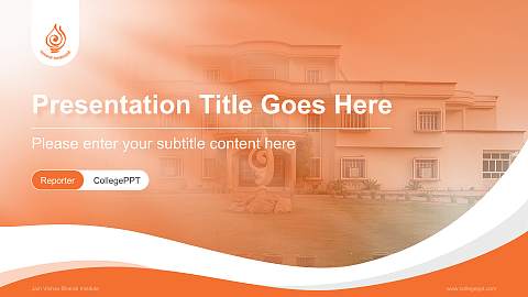 Jain Vishva Bharati Institute Lecture Sharing and Networking Event PPT Template