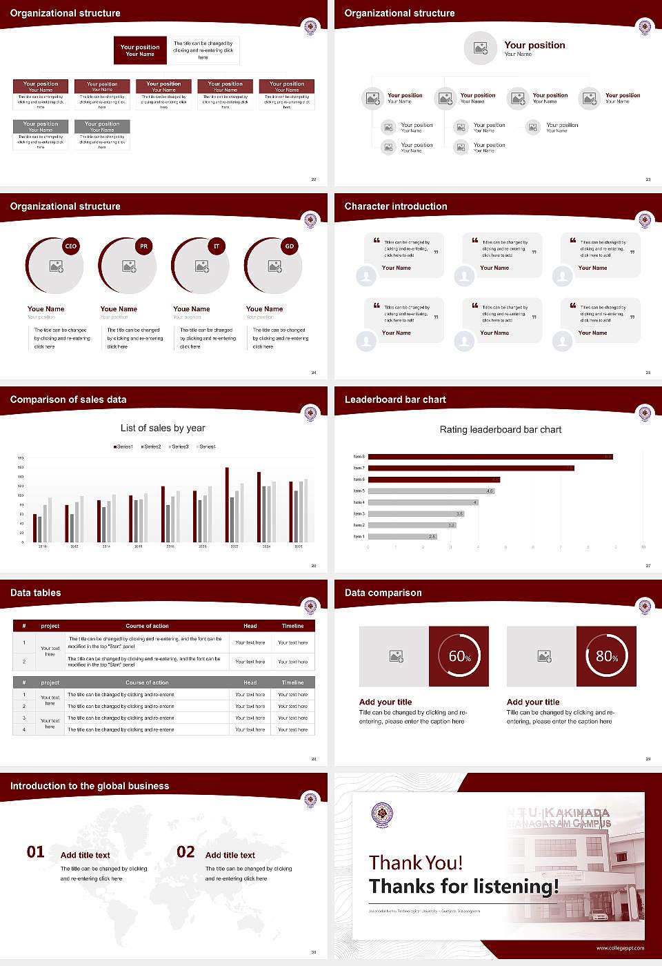 Jawaharlal Nehru Technological University – Gurajada, Vizianagaram Academic Presentation/Research Findings Report PPT Template16:9 ratio PPT effect preview image4