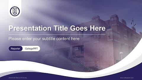 Jawaharlal Nehru University Lecture Sharing and Networking Event PPT Template
