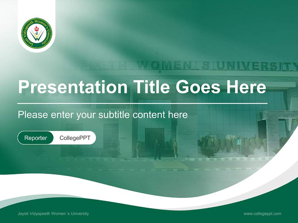 Jayoti Vidyapeeth Women ‘s University Lecture Sharing and Networking Event PPT Template4:3 ratio PPT effect preview image4