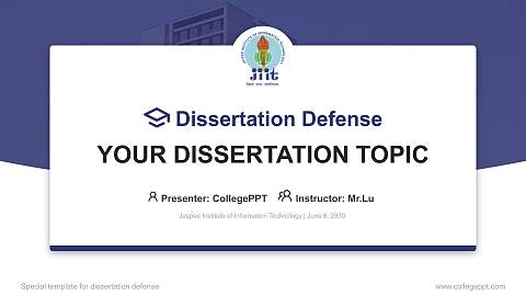 Jaypee Institute of Information Technology Graduation Thesis Defense PPT Template