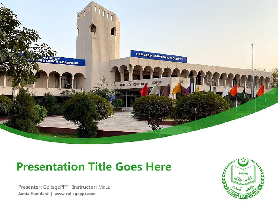 Jamia Hamdard Course/Courseware Creation PPT Template4:3 ratio PPT effect preview image5