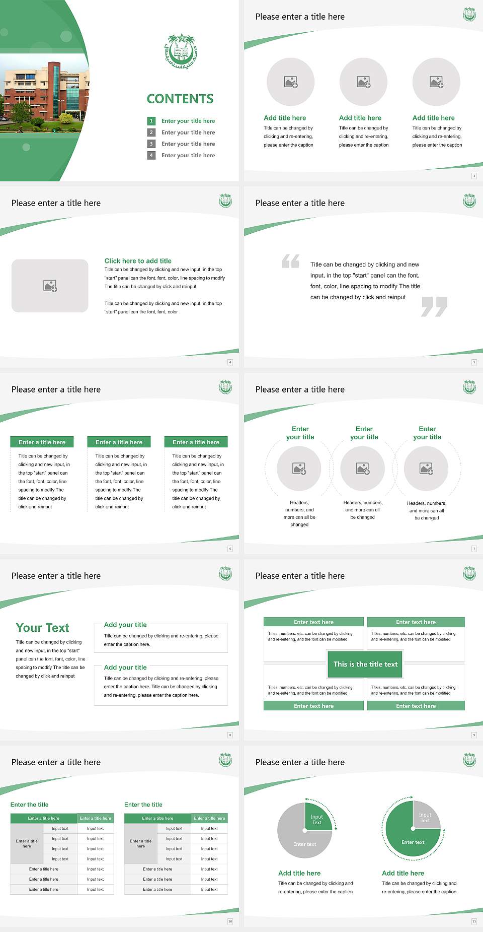 Jamia Millia Islamia University Course/Courseware Creation PPT Template4:3 ratio PPT effect preview image2