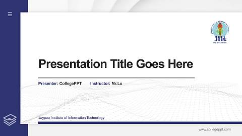 Jaypee Institute of Information Technology Thesis Proposal/Graduation Defense PPT Template