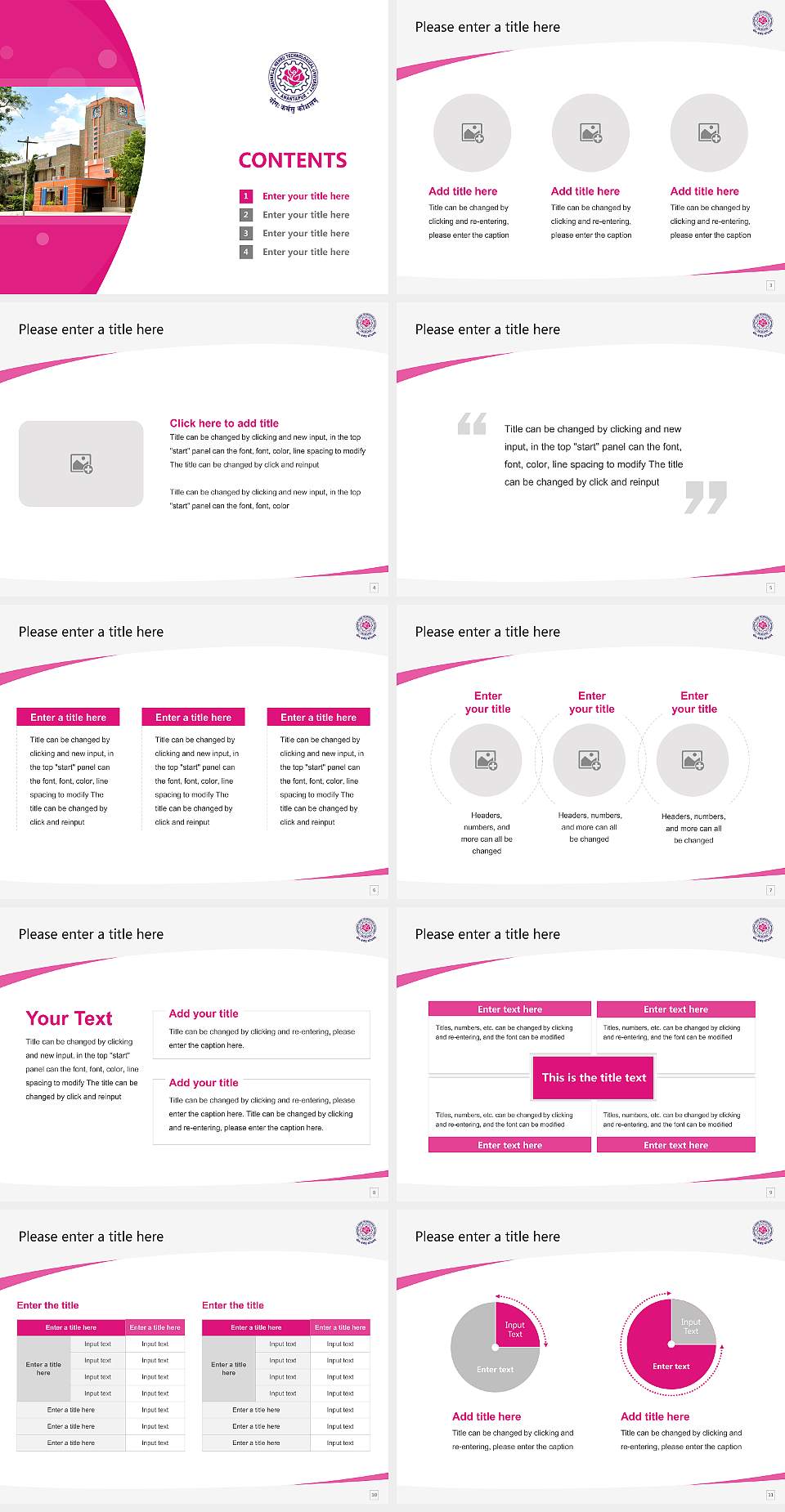 Jawaharlal Nehru Technological University, Anantapur Course/Courseware Creation PPT Template4:3 ratio PPT effect preview image2