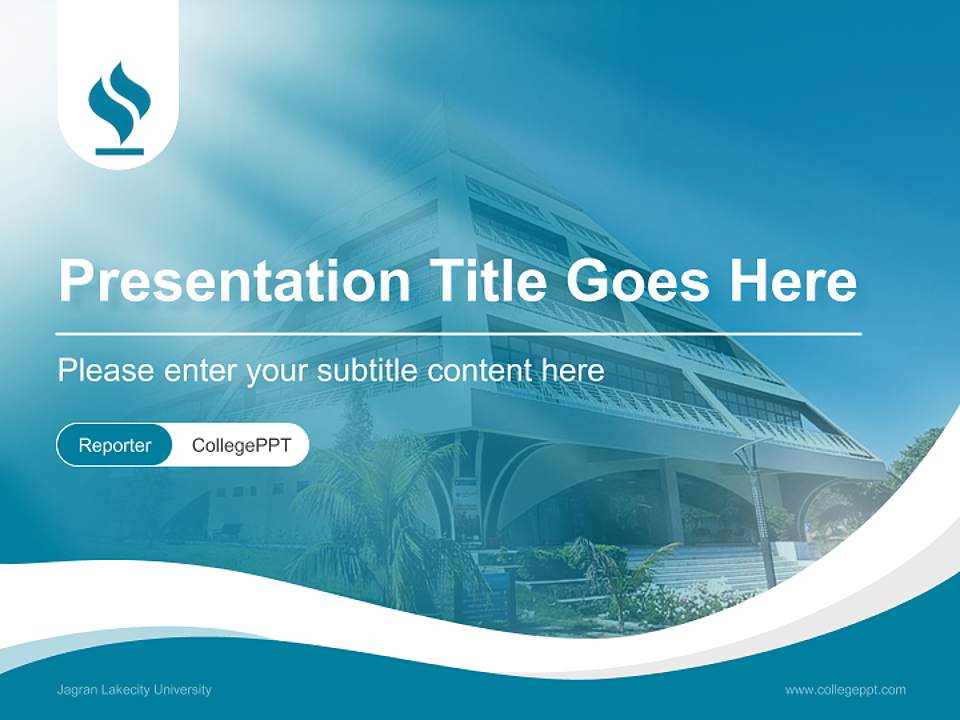 Jagran Lakecity University Lecture Sharing and Networking Event PPT Template4:3 ratio PPT effect preview image4