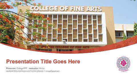 Jawaharlal Nehru Architecture and Fine Arts University Course/Courseware Creation PPT Template