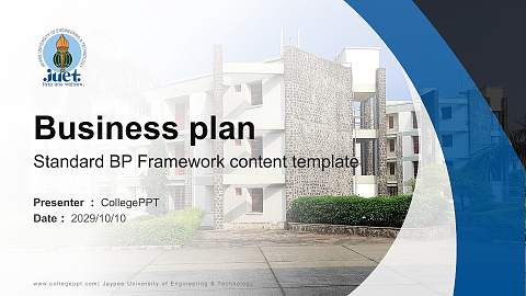Jaypee University of Engineering & Technology Competition/Entrepreneurship Contest PPT Template