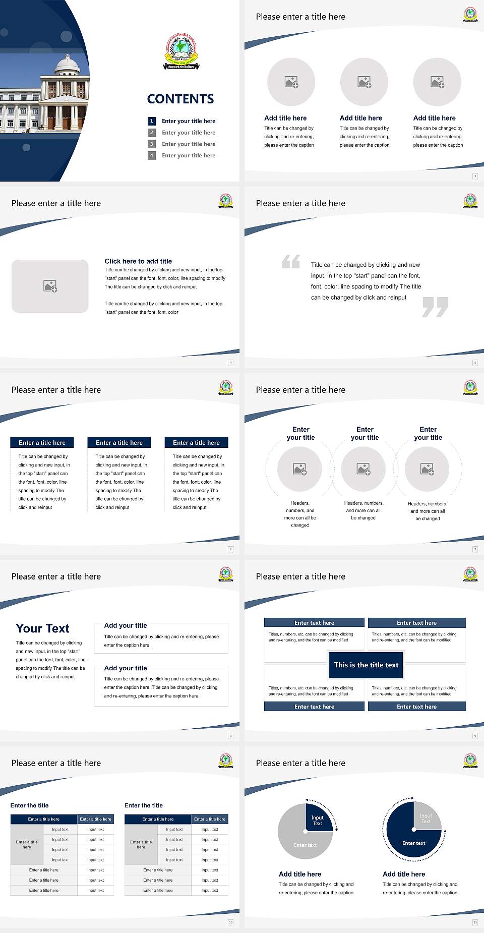 Mohammad Ali Jauhar University Course/Courseware Creation PPT Template4:3 ratio PPT effect preview image2