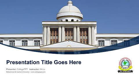 Mohammad Ali Jauhar University Course/Courseware Creation PPT Template