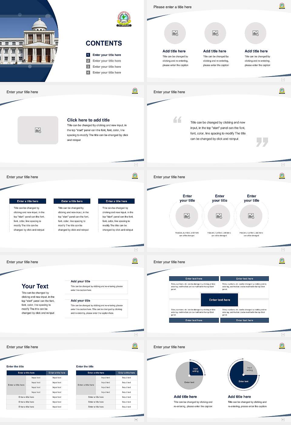 Mohammad Ali Jauhar University Course/Courseware Creation PPT Template16:9 ratio PPT effect preview image2