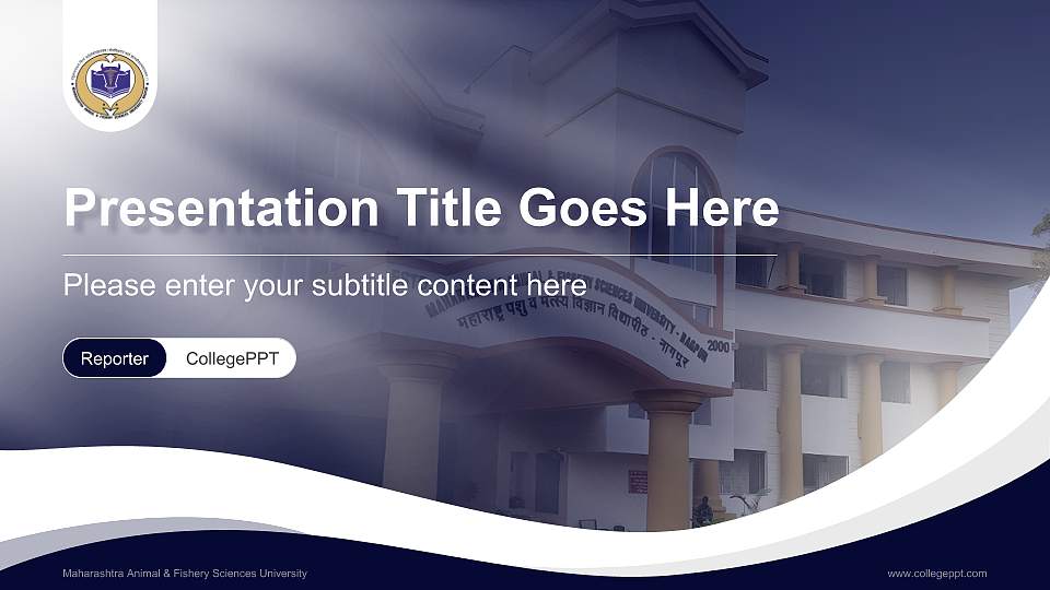 Maharashtra Animal & Fishery Sciences University Lecture Sharing and Networking Event PPT Template16:9 ratio PPT effect preview image