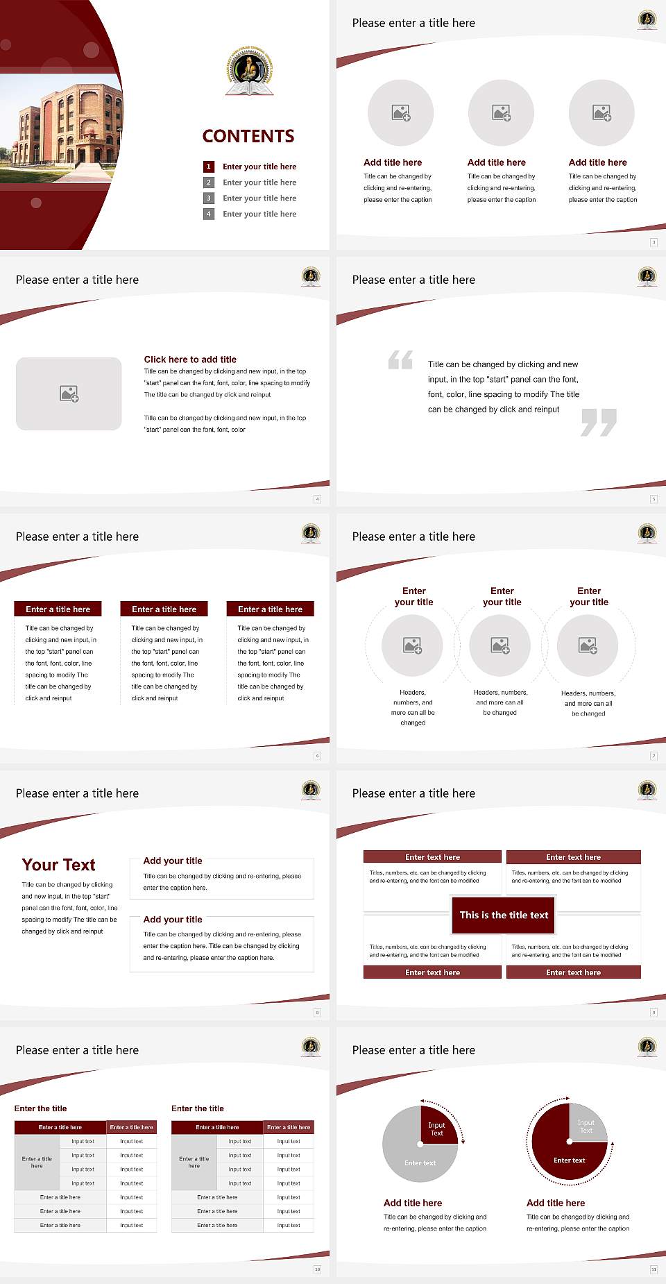 Maharaja Ranjit Singh Punjab Technical University Course/Courseware Creation PPT Template4:3 ratio PPT effect preview image2