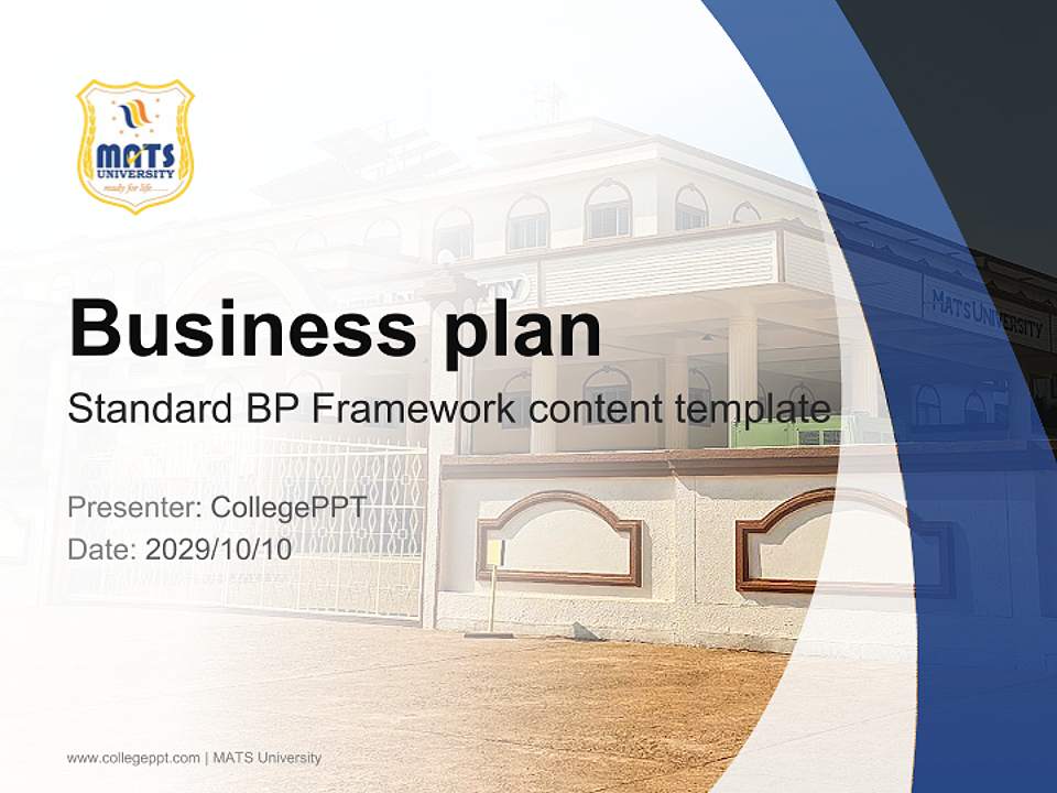 MATS University Competition/Entrepreneurship Contest PPT Template4:3 ratio PPT effect preview image9