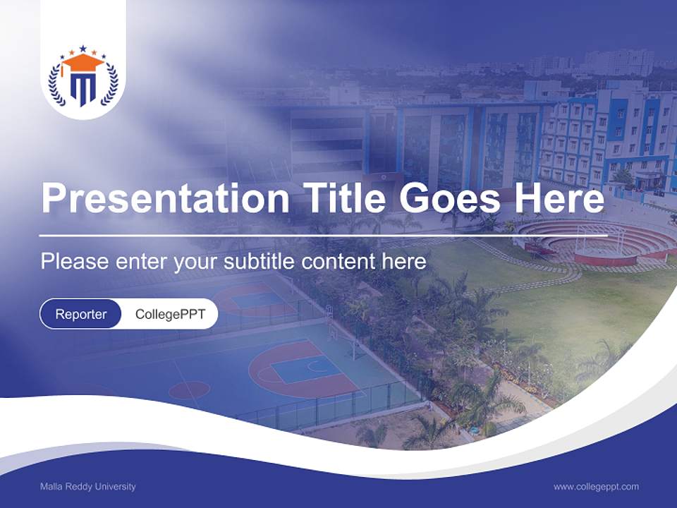 Malla Reddy University Lecture Sharing and Networking Event PPT Template4:3 ratio PPT effect preview image4