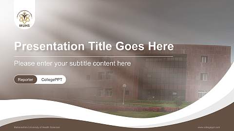 Maharashtra University of Health Sciences Lecture Sharing and Networking Event PPT Template