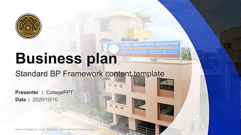 Manipur International University Competition/Entrepreneurship Contest PPT Template