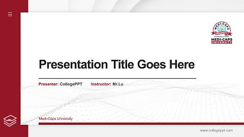 Medi-Caps University Thesis Proposal/Graduation Defense PPT Template