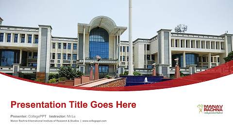 Manav Rachna International Institute of Research & Studies Course/Courseware Creation PPT Template