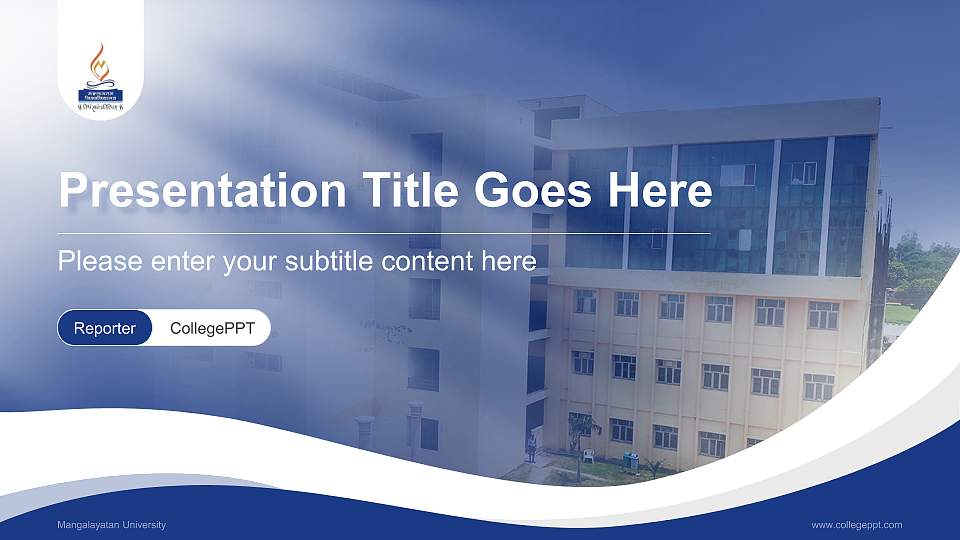 Mangalayatan University Lecture Sharing and Networking Event PPT Template16:9 ratio PPT effect preview image