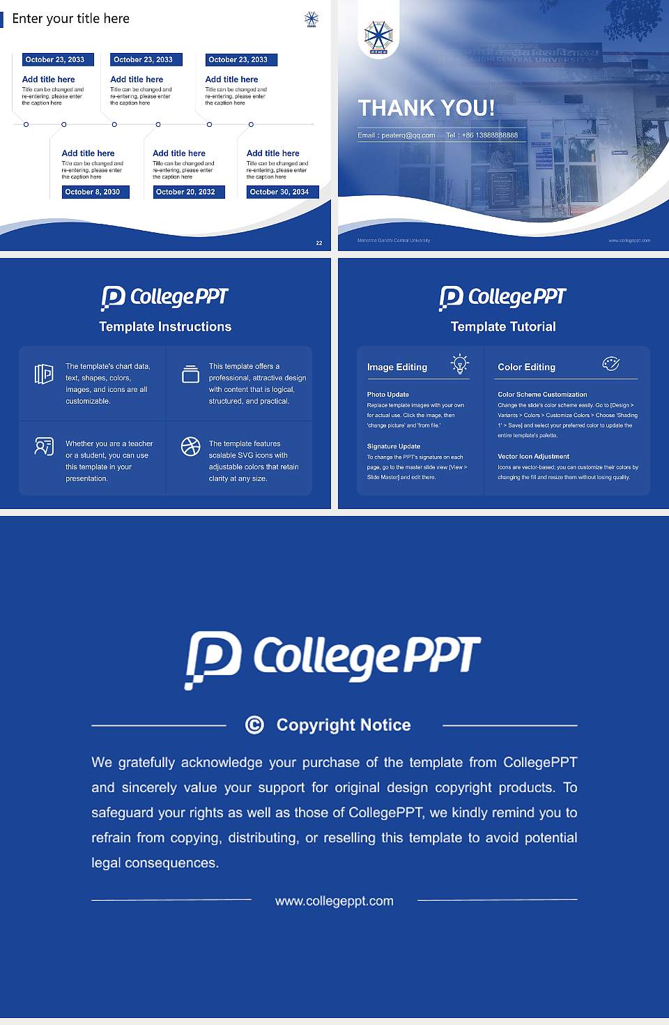 Mahatma Gandhi Central University Lecture Sharing and Networking Event PPT Template4:3 ratio PPT effect preview image4