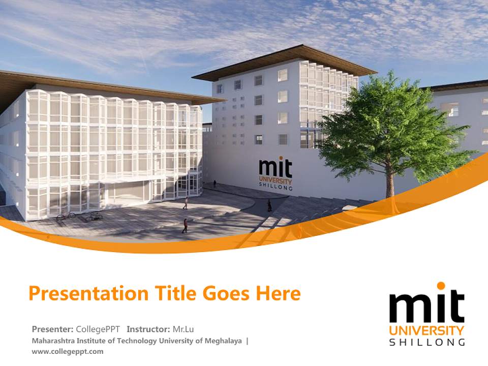 Maharashtra Institute of Technology University of Meghalaya Course/Courseware Creation PPT Template4:3 ratio PPT effect preview image5