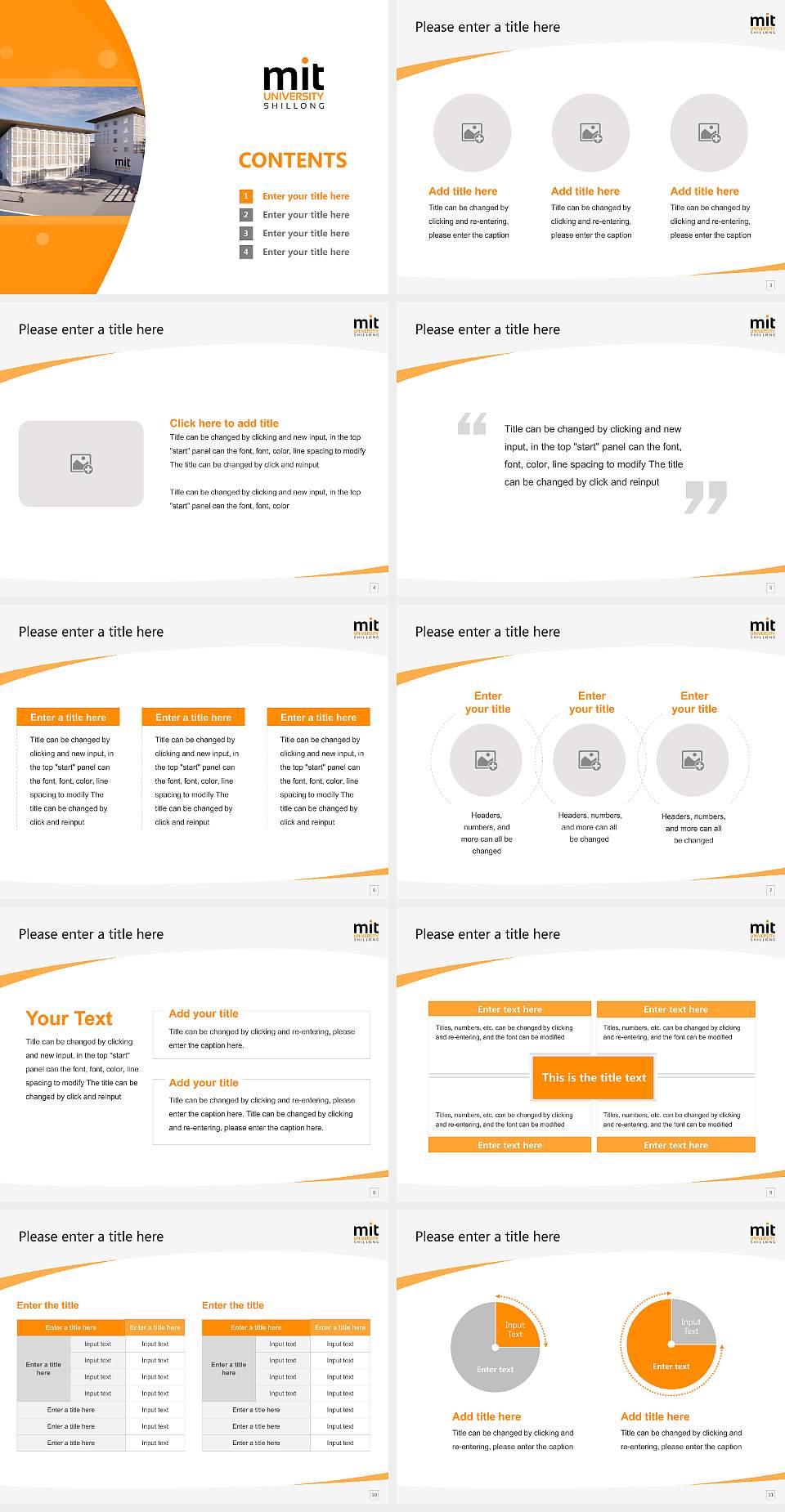 Maharashtra Institute of Technology University of Meghalaya Course/Courseware Creation PPT Template4:3 ratio PPT effect preview image2