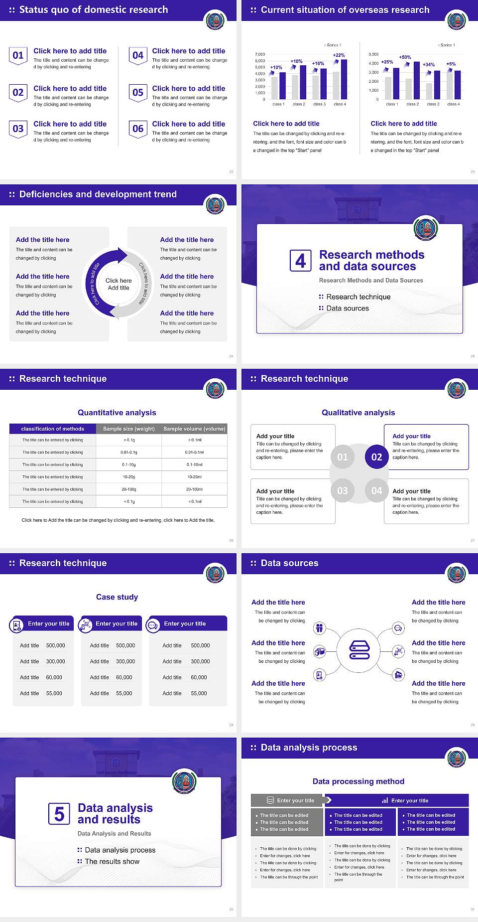 Maharishi Dayanand University Graduation Thesis Defense PPT Template4:3 ratio PPT effect preview image4