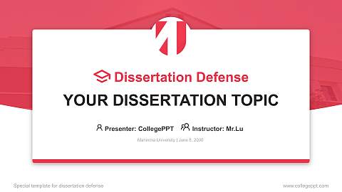 Mahindra University Graduation Thesis Defense PPT Template