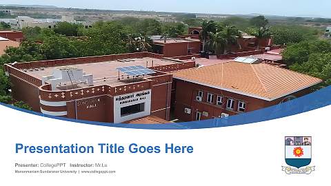 Manonmaniam Sundaranar University Course/Courseware Creation PPT Template