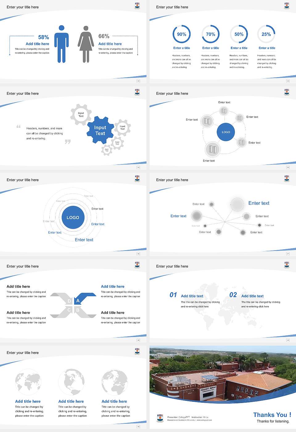Manonmaniam Sundaranar University Course/Courseware Creation PPT Template16:9 ratio PPT effect preview image4