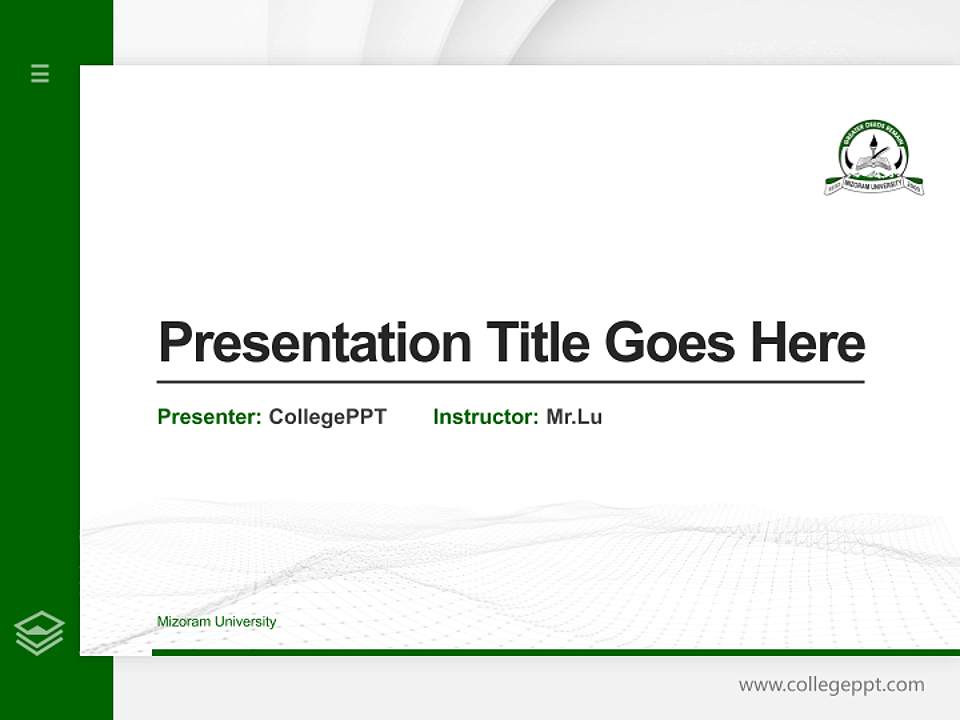 Mizoram University Thesis Proposal/Graduation Defense PPT Template4:3 ratio PPT effect preview image5