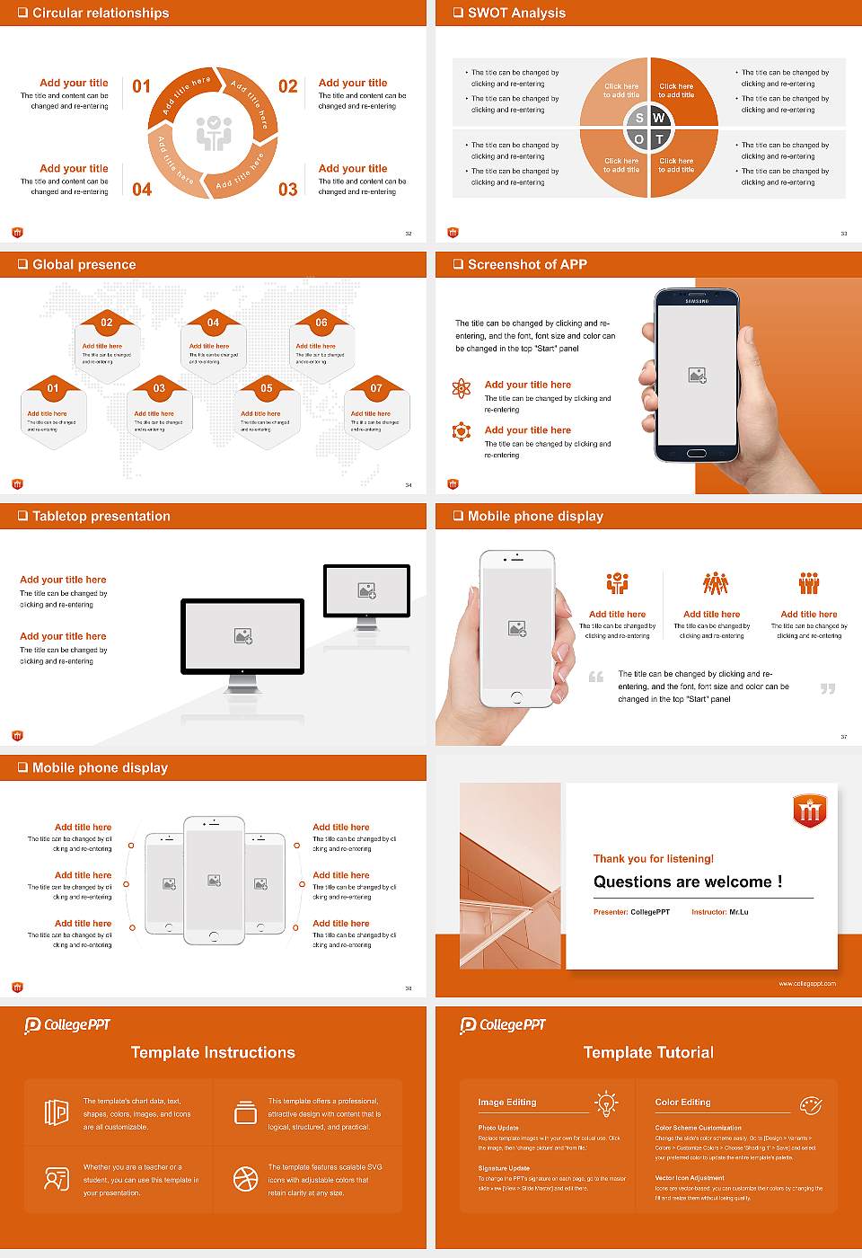 Mandsaur University General PPT Template16:9 ratio PPT effect preview image5
