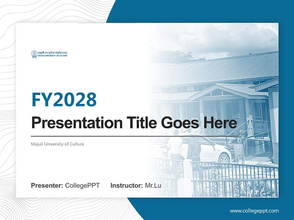 Majuli University of Culture Academic Presentation/Research Findings Report PPT Template4:3 ratio PPT effect preview image5