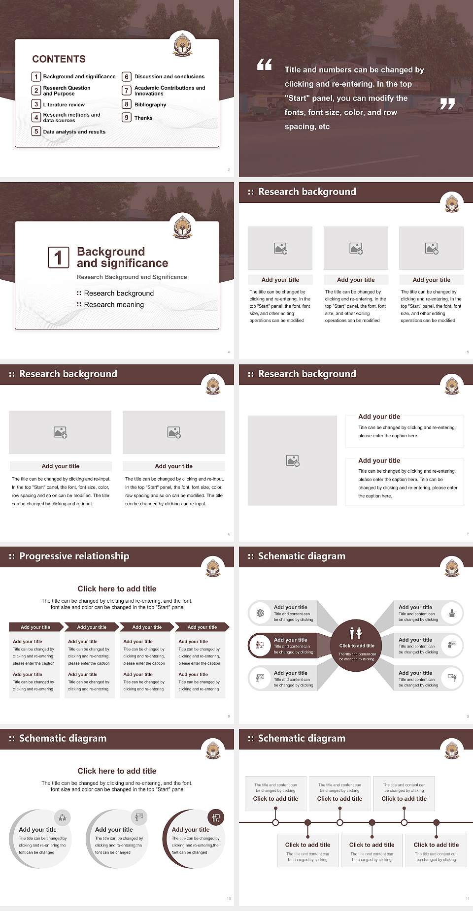 Maganbhai Adenwala Mahagujarat University Graduation Thesis Defense PPT Template4:3 ratio PPT effect preview image2