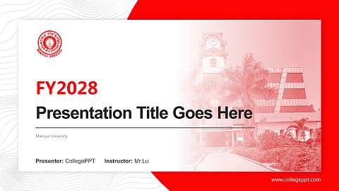 Manipur University Academic Presentation/Research Findings Report PPT Template