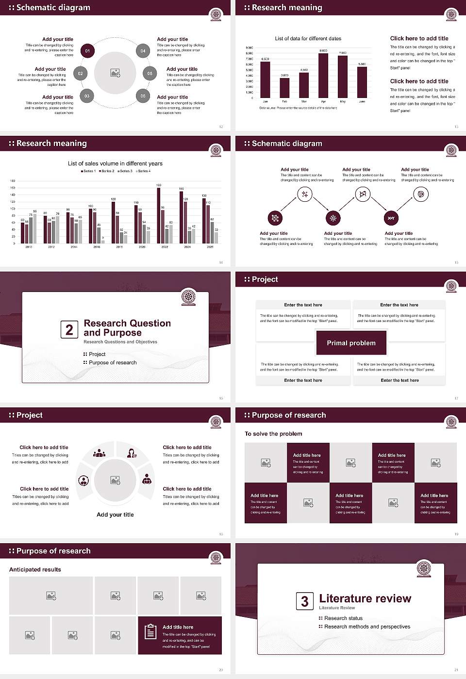 Mahatma Gandhi University, Kottayam Graduation Thesis Defense PPT Template16:9 ratio PPT effect preview image3